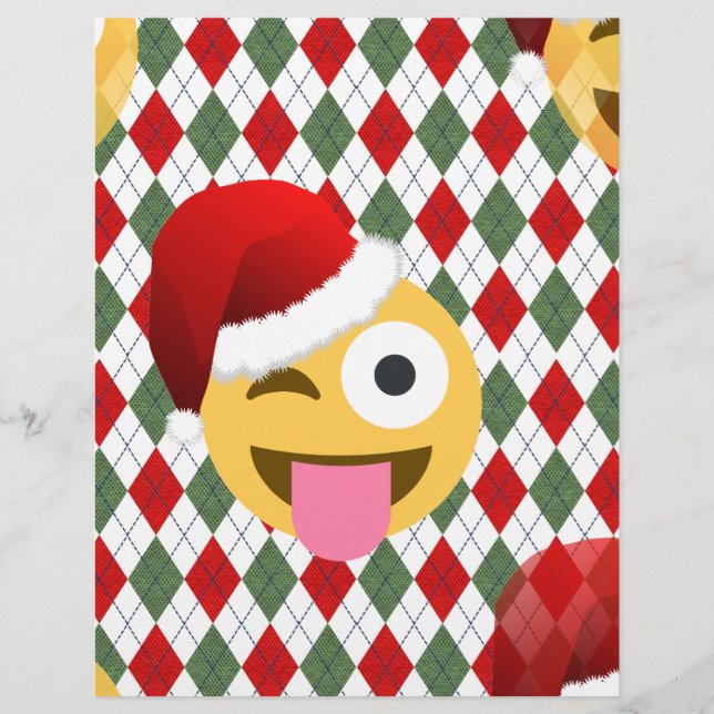 santa claus wink emoji (Voorkant)