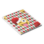 santa claus wink emoji notitieblok (Schuin)