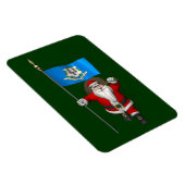 Santa Claus With Ensign Of Connecticut Magneet (Rechterzijde)