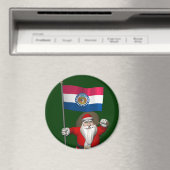 Santa Claus With Ensign Of Missouri Magneet (Insitu (Vaatwasser))
