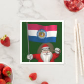 Santa Claus With Ensign Of Missouri Servetten (Insitu)