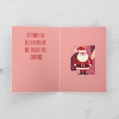 Santa Claus With His Hands On His Hips Being Jolly Kaart (Binnen)