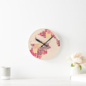 Santa Claus woordcloud Ho Ho Ho Ronde Klok (Huis)