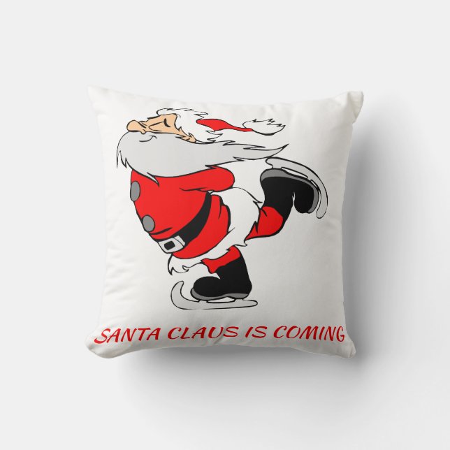 SANTA CLAUS WORDT GEpersonaliseerd Kussen (Voorkant)