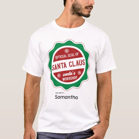 Santa Claus workshop grappig T-shirt (Voorkant)