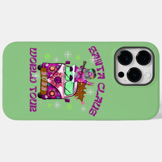 SANTA CLAUS WORLD TOUR grappige stijl 70 Case-Mate iPhone Case (Achterkant (horizontaal))
