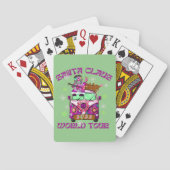 SANTA CLAUS WORLD TOUR grappige stijl 70 Pokerkaarten (Achterkant)