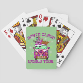 SANTA CLAUS WORLD TOUR grappige stijl 70 Pokerkaarten