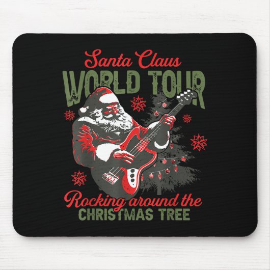 Santa Claus World Tour Rocking Around The Christma Muismat (Voorkant)
