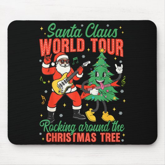 Santa Claus World Tour Rocking Around The Christma Muismat (Voorkant)