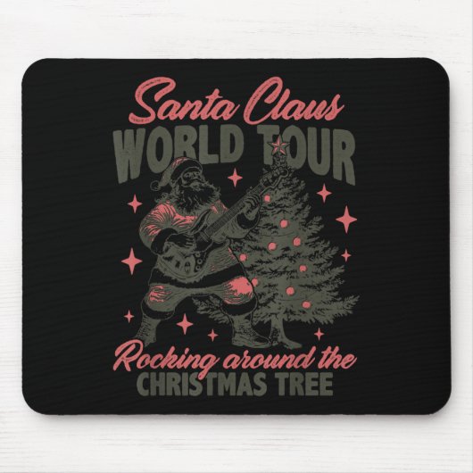 Santa Claus World Tour Rocking Around The Christma Muismat (Voorkant)