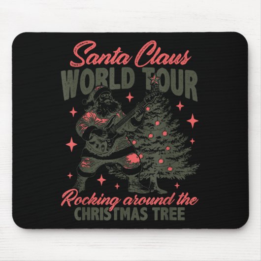 Santa Claus World Tour Rocking Around The Christma Muismat (Voorkant)