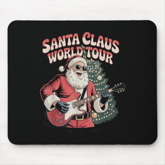 Santa Claus World Tour Rocking Around The Christma Muismat (Voorkant)