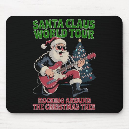 Santa Claus World Tour Rocking Around The Christma Muismat (Voorkant)