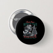Santa Claus World Tour Rocking Around The Christma Ronde Button 5,7 Cm (Voorkant /achterkant)