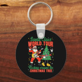 Santa Claus World Tour Rocking Around The Christma Sleutelhanger (Voorkant)