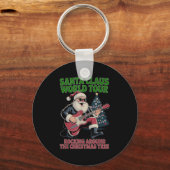 Santa Claus World Tour Rocking Around The Christma Sleutelhanger (Voorkant)
