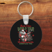 Santa Claus World Tour Rocking Around The Christma Sleutelhanger (Voorkant)