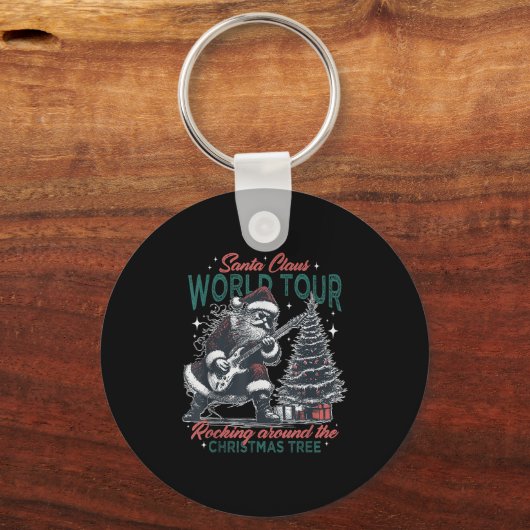 Santa Claus World Tour Rocking Around The Christma Sleutelhanger (Voorkant)