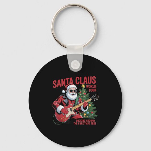 Santa Claus World Tour Rocking Around The Christma Sleutelhanger (Voorkant)