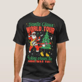 Santa Claus World Tour Rocking Around The Christma T-shirt (Voorkant)
