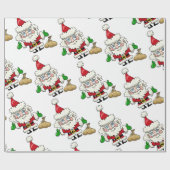 Santa Claus Wrapping Paper Cadeaupapier (Vlak)