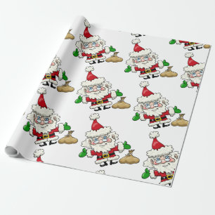 Santa Claus Wrapping Paper Cadeaupapier