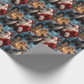 Santa Claus Wrapping Paper Cadeaupapier (Hoek)