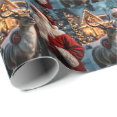 Santa Claus Wrapping Paper Cadeaupapier (Rol Hoek)