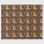 Santa Claus Wrapping Paper Cadeaupapier (Vlak)