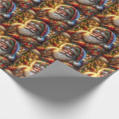 Santa Claus Wrapping Paper Cadeaupapier (Hoek)