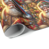 Santa Claus Wrapping Paper Cadeaupapier (Rol Hoek)