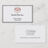 Santa Claus Wreath Visitekaartje (Voorkant / Achterkant)