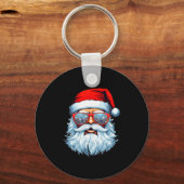 Santa Claus Xmas Merry Christmas Navidad Winter Ho Sleutelhanger (Voorkant)