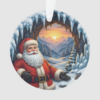 Santa Claus Xmas Ornament 2025 – Winter Scene 2