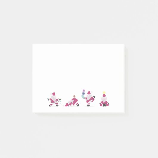 Santa Claus Yoga Holiday Jingle Kerstmis Post-it® Notes (Voorkant)