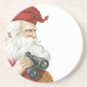 Santa Claus Zandsteen Onderzetter (Voorkant)
