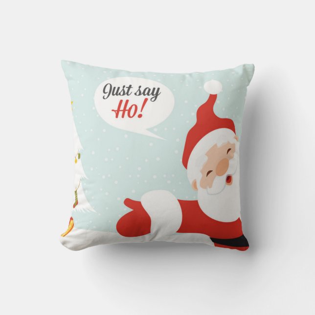 Santa Claus, zeg maar los Kussen (Voorkant)