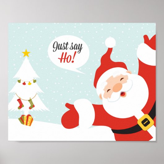 Santa Claus, zeg maar los Poster (Voorkant)
