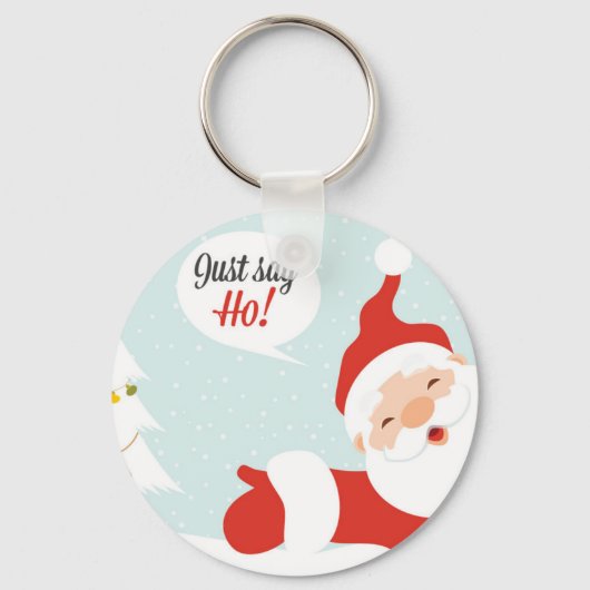 Santa Claus, zeg maar los Sleutelhanger (Voorkant)