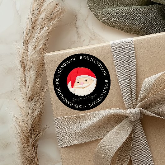 Santa Claus zelfgemaakte koekje Ronde Sticker