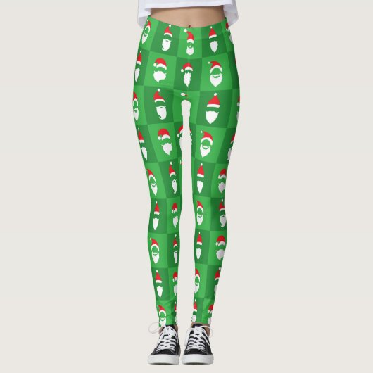 Santa Clausbaard Leggings (Voorkant)
