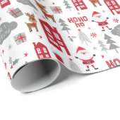 Santa Clause Cadeaupapier (Rol Hoek)