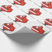 Santa Clause Cadeaupapier (Hoek)