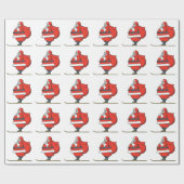 Santa Clause Cadeaupapier (Vlak)