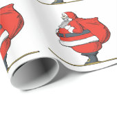 Santa Clause Cadeaupapier (Rol Hoek)
