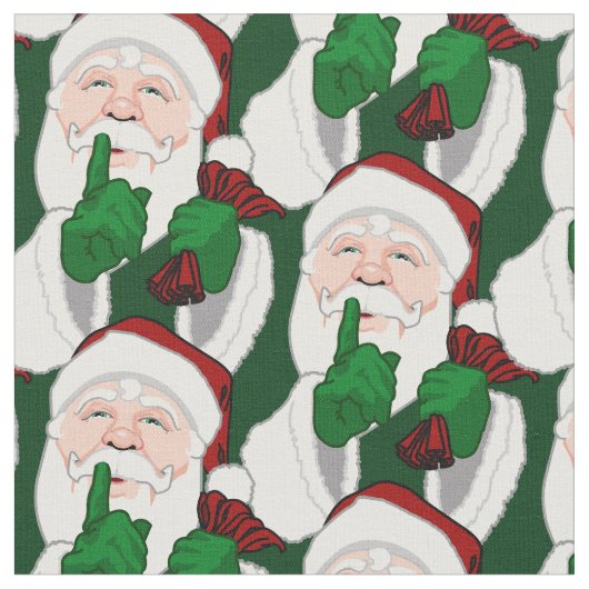 Santa Clause Fabrics voor kerstmis, aangepast Stof (Close Up)