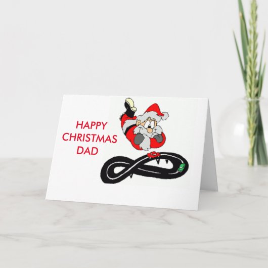 Santa Clause Feestdagen Kaart (Voorkant)