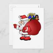 Santa Clause Feestdagenkaart (Voorkant / Achterkant)