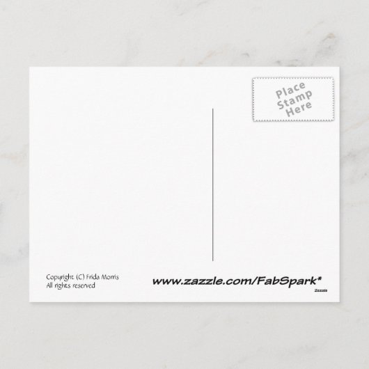 Santa Clause Fish - grappige leuke Christmas Post  Feestdagenkaart (Achterkant)